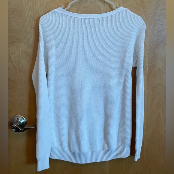 Banana Republic, White Cotton Sweater, size XS - Picture 3 of 3